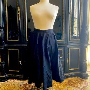 Vivien of Holloway Circle Skirt Black Sateen